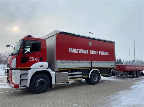 Nowy wóz kwatermistrzowski MERCEDES ATEGO dla PSP Lipno