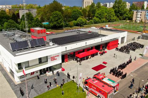 Elewacja nowej Jednostki Ratowniczo-Gaśniczej nr 1 w Koszalinie