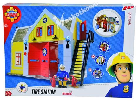 Przenośna remiza strażacka Strażaka Sama z akcesoriami i figurkami