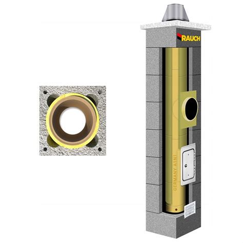Schemat systemu kominowego RAUCH TURBO KERAMIK