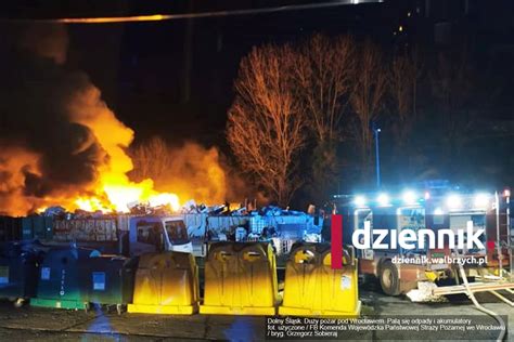 Mapa lokalizacji pożaru w Zabrodziu pod Wrocławiem