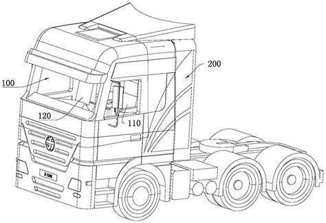 Diagram of a fire truck cabin layout highlighting communication systems and storage