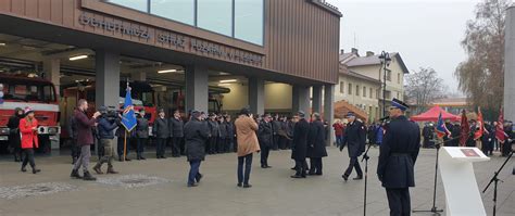 Uroczystość przekazania sprzętu i poświęcenia nowej siedziby OSP Wolsztyn