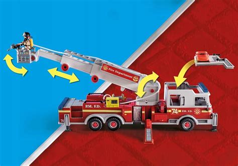 Zestaw Playmobil City Action przedstawiający wóz strażacki