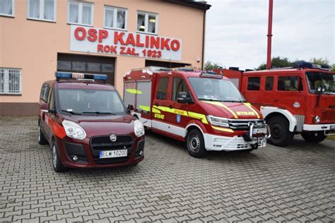 Photo showing the new facade of the OSP Kalinko building