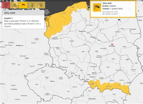 Mapa Madery z zaznaczonymi obszarami objętymi pożarami