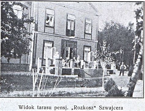 Dawna fotografia Pensjonatu Szwajcera przed pożarem