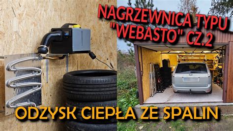zdjęcie nowego wyciągu spalin zamontowanego w garażu