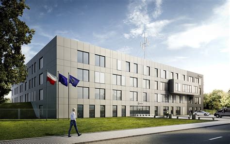 Zdjęcie przedstawiające budynek Komendy Miejskiej Policji w Lesznie lub miejsce zdarzenia po pożarze