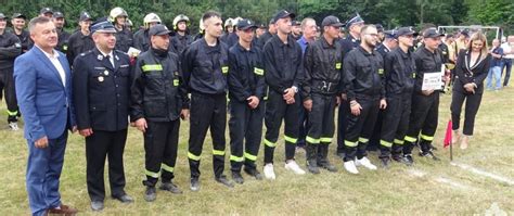 Zdjęcie z zawodów sportowo-pożarniczych z udziałem OSP Słupia Konecka