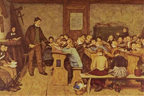 Zdjęcie starej szkoły wiejskiej