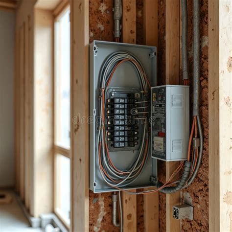 Thematic photo of a house with visible electrical installation elements