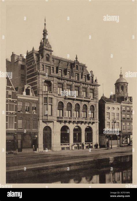 The Hotel Polen building in Amsterdam before the fire (historic photo)