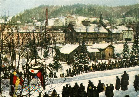 historyczne zdjęcie toru saneczkowego w Krynicy