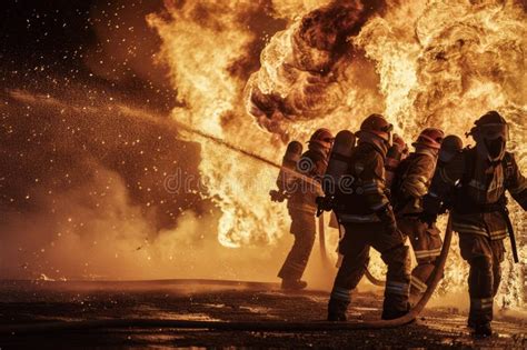 Thematic photo of firefighters in action or during a ceremony
