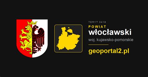 Map showing Włocławek and surrounding towns (Kowal, Chodecz, Lubraniec, Izbica Kujawska)