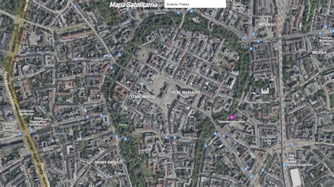 Mapa Płocka z zaznaczoną lokalizacją ulicy Królowej Jadwigi