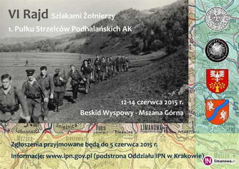Mapa historycznych szlaków 1 Pułku Strzelców Podhalańskich