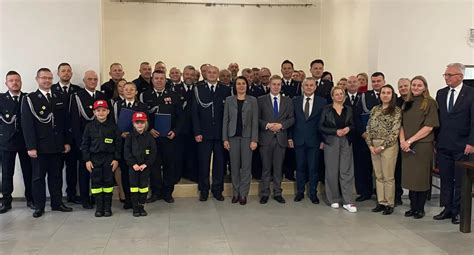 Zdjęcie ze spotkania Burmistrza Płońska z Zarządem OSP