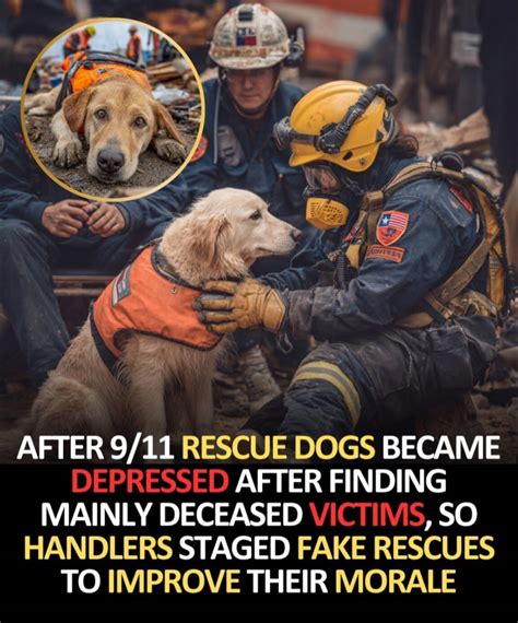 Thematic photo of search and rescue dogs with their handlers