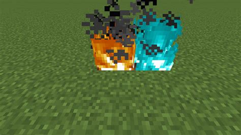 porównanie zwykłego ognia i ognia dusz w minecraft