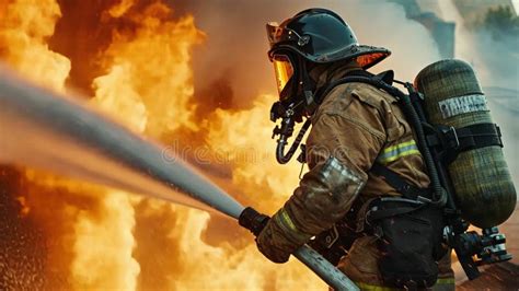Thematic photo of a firefighter from OSP and a firefighter from PSP cooperating at an incident scene