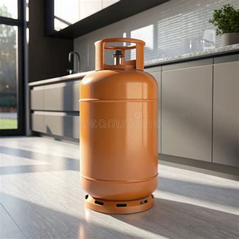Thematic photo of a gas cylinder in a kitchen or outdoor setting