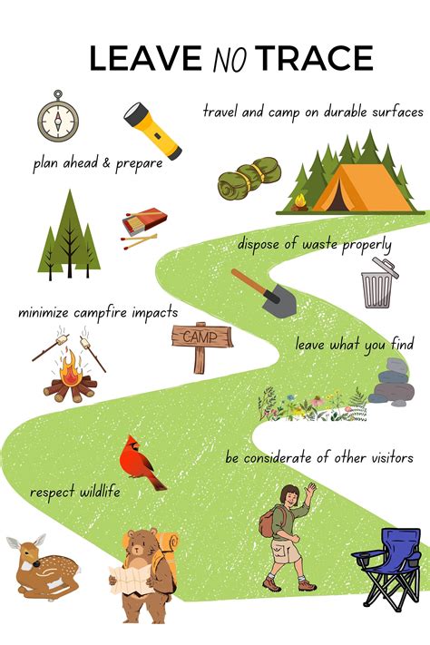 Ilustracja zasady Leave No Trace