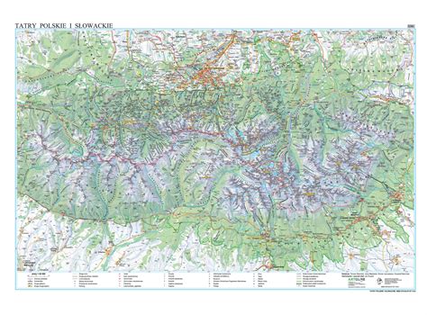 Mapa Tatr Wysokich z zaznaczonym obszarem pożaru w pobliżu Zielonego Stawu Kieżmarskiego