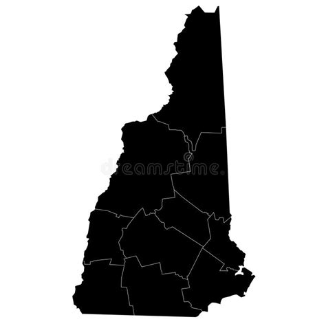 Mapa postapokaliptycznego New Hampshire z zaznaczonym obozem Wyndham