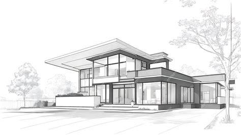 Szkic architektoniczny lub wizualizacja projektu remontu remizy OSP na Dolnym Śląsku