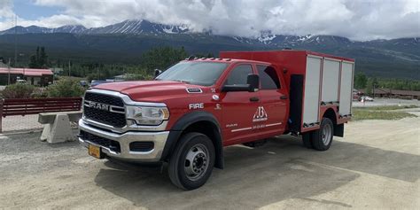 Photo of a vandalized fire truck with traces of an unknown substance
