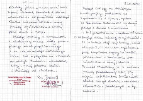 Oficjalne oświadczenie Zarządu OSP Kaliska w sprawie incydentu