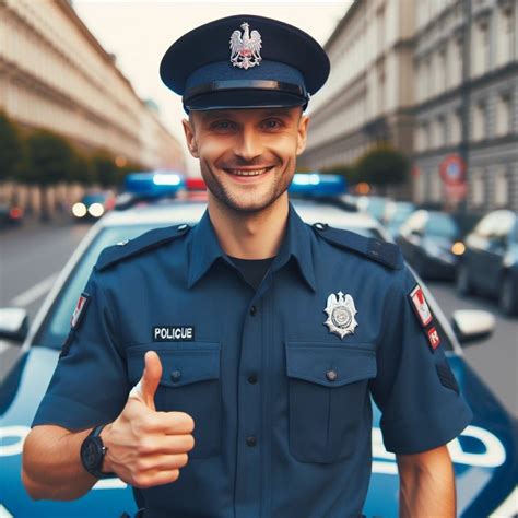 Zdjęcie pluszowego psa policjanta w czarnym mundurku, prezentujące jego detale i jakość wykonania