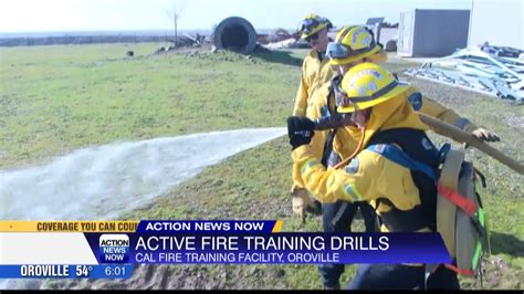 Photo of volunteer firefighters undergoing training or exercises
