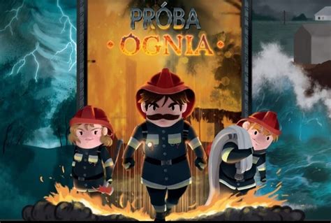 Ilustracja z gry planszowej „Próba Ognia”