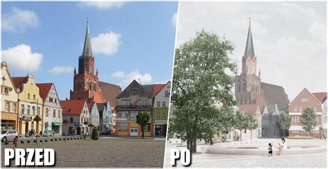 Zdjęcie przedstawiające powojenną odbudowę w Trzebiatowie