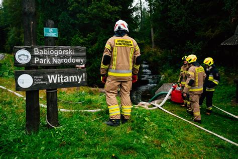 Strażacy ćwiczący akcje ratunkowe na samochodach-wrakach na złomowisku
