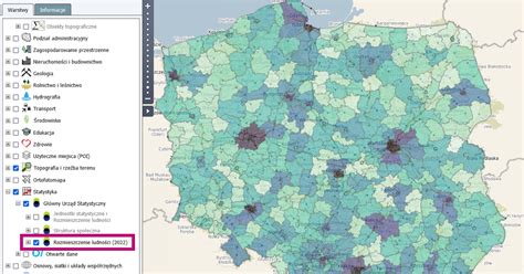 Mapa rozmieszczenia OSP w Województwie Wielkopolskim z podziałem na oddziały