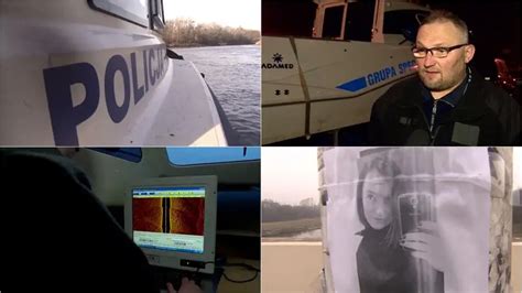 Nurkowie przeszukujący rzekę Wartę w poszukiwaniu wraku samochodu