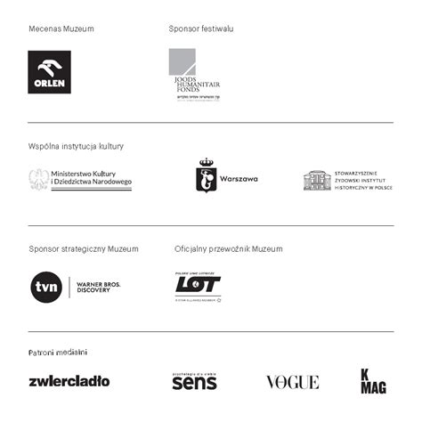 Logotypy sponsorów wydarzenia