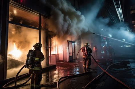 Thematic photo of fire department extinguishing a fire in a commercial complex in Dhaka