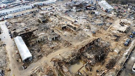 Aerial photo of the aftermath of the Bongo Bazar fire showing widespread destruction