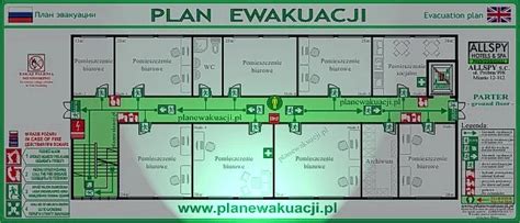 schemat sygnalizacji alarmowej i procedur ewakuacji