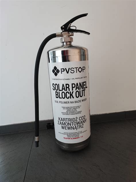 Gaśnica dedykowana do systemów PV