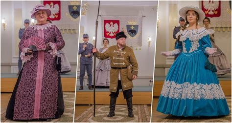 Zestawienie historycznych strojów karnawałowych i masek z XVI i XVII wieku używanych podczas miejskich maskarad.