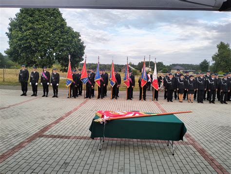 Uroczystość jubileuszowa OSP Grabce Towarzystwo - poświęcenie sztandaru