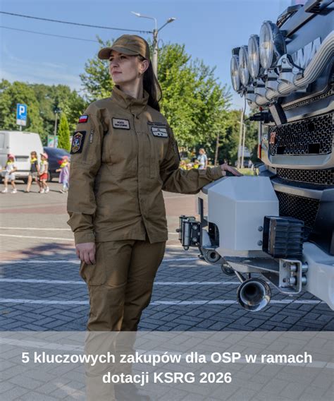 Tabela ze specyfikacją kluczowych pojazdów OSP Miedźna