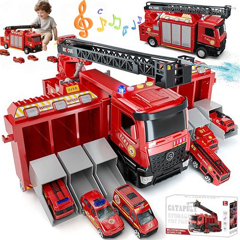 Red, wóz strażacki z filmu Auta, w wersji Race and Rescue, z detalami wyposażenia ratowniczego