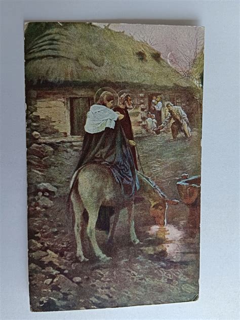 ilustracja przedstawiająca legendę o Matce Boskiej, niewidomym synu i cudownym źródełku w Knorydach